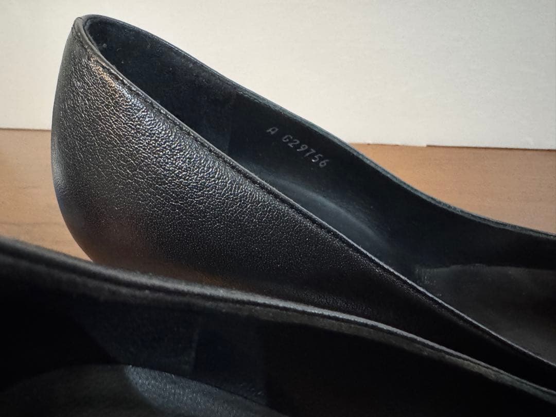 38.5シャネルCHANELパンプス24.5ココマーク黒ブラック