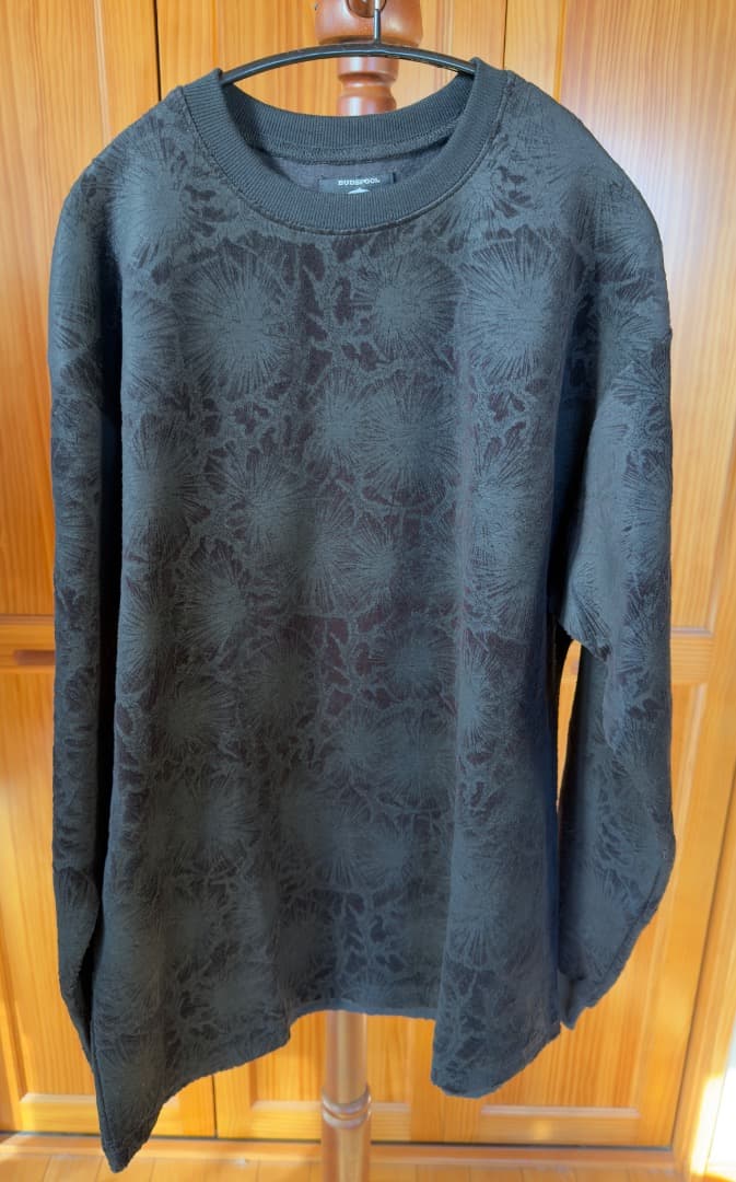 GAKKIN 松煙墨 VELOUR L/S TEE BLACK