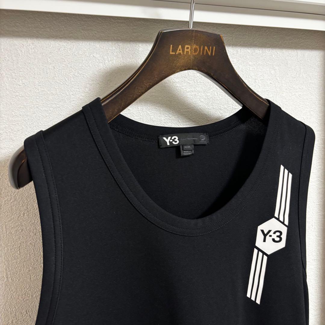 【レア完売美品】Y-3 高機能ロゴタンクトップ ブラック M