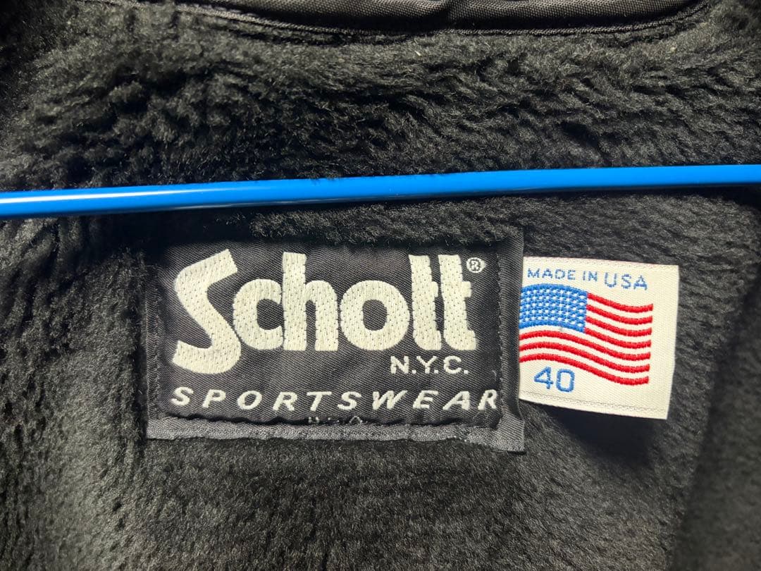 SCHOTT フライトジャケット　レザーブルゾン　ライダース　198SM