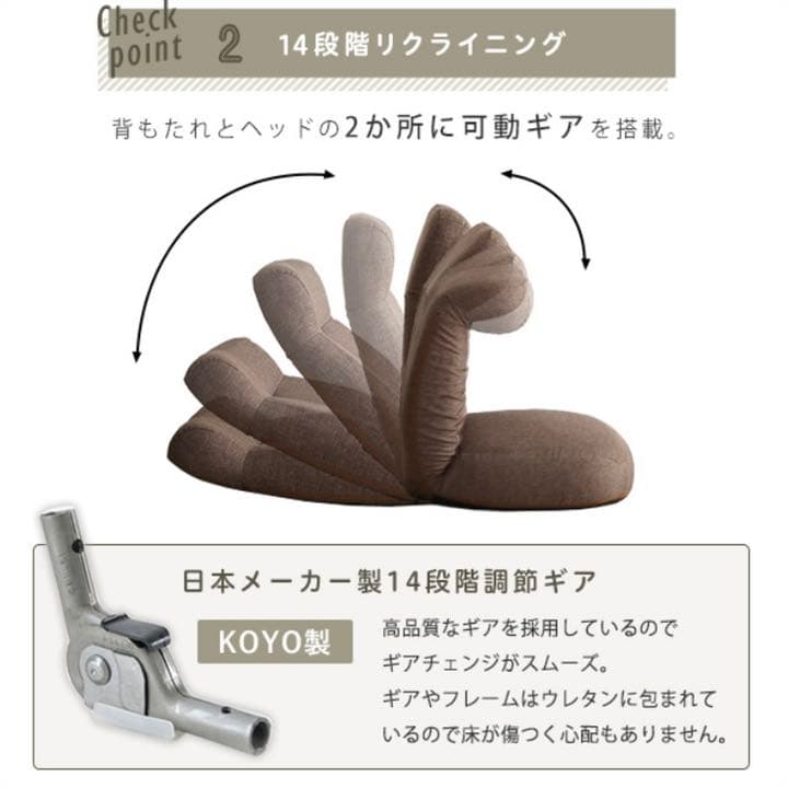 【数量限定】体を支える座椅子(グリーン) ソファ 調整可能 インテリア