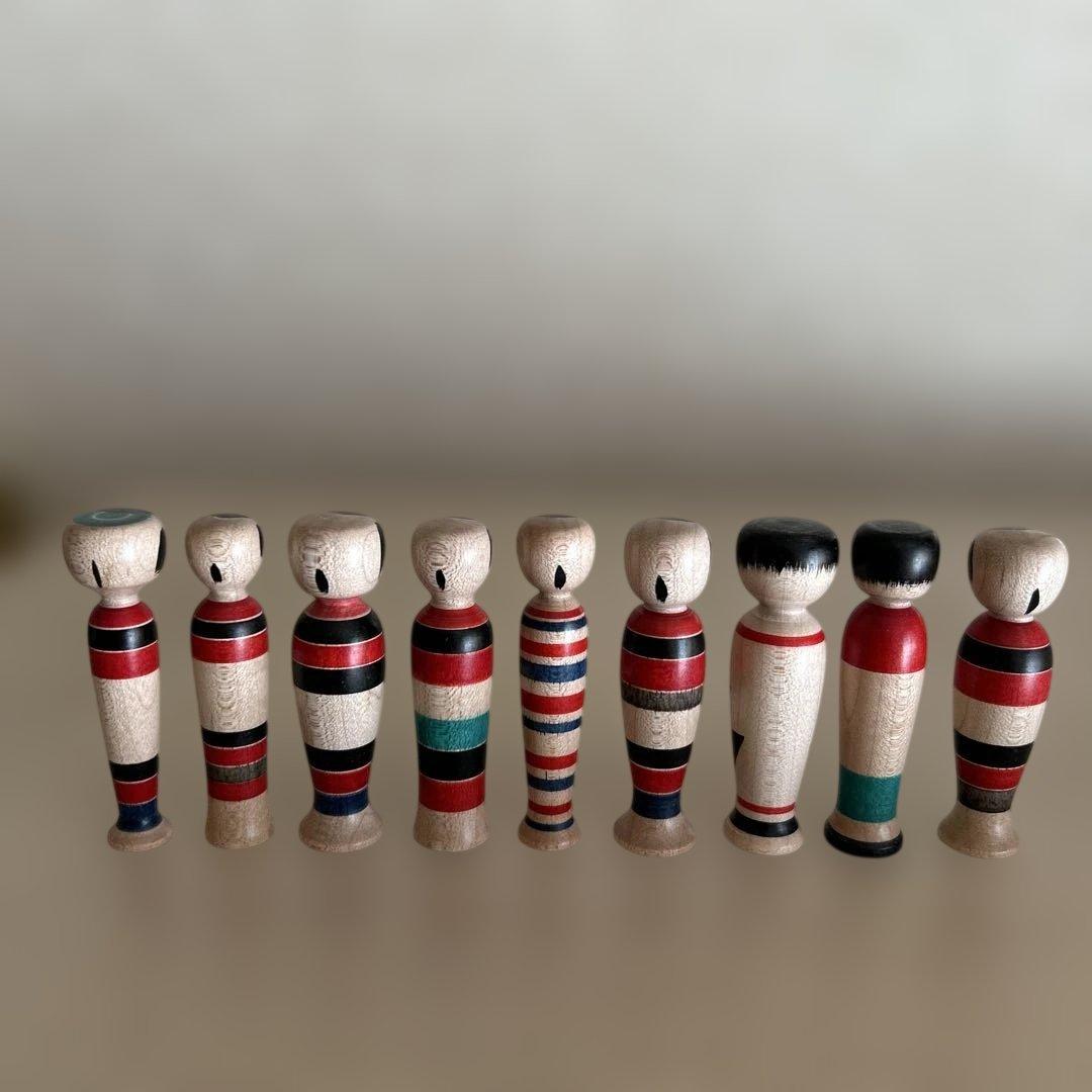 三春文雄工人 こけし 【蓋付き子持ちえじこ】