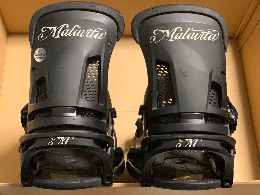 Burton Malavita EST ビンディング メンズ Mサイズ 黒色