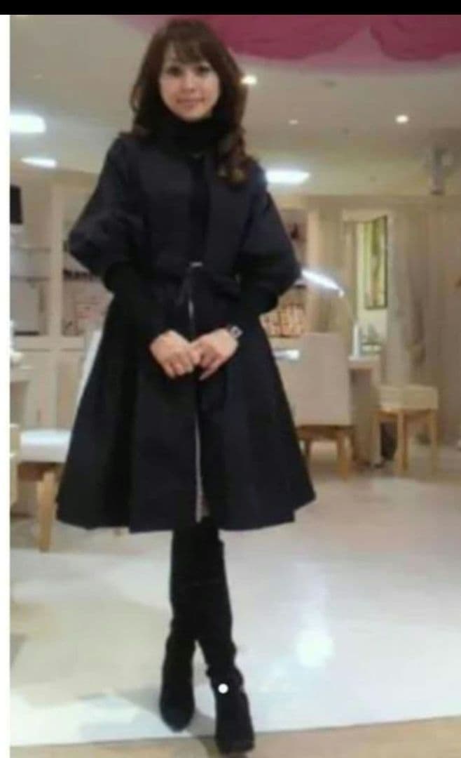 ちーさま　フォクシー　ストレッチグログラン　美品　ワンピースコート　渡辺美奈代