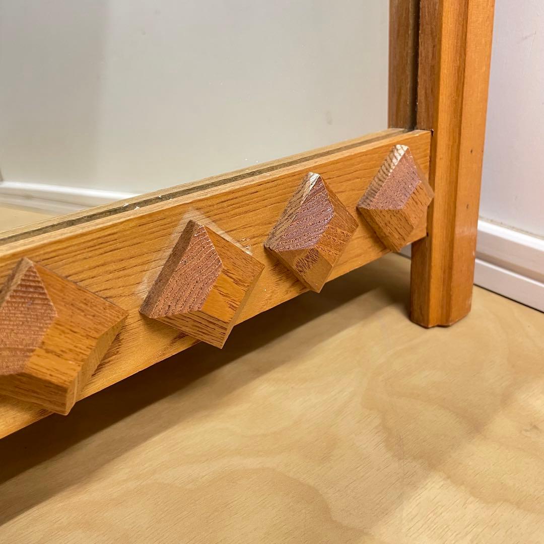 ビンテージ ウォールミラー 木枠ミラー 鏡 壁掛け アンティーク 北欧スタイル