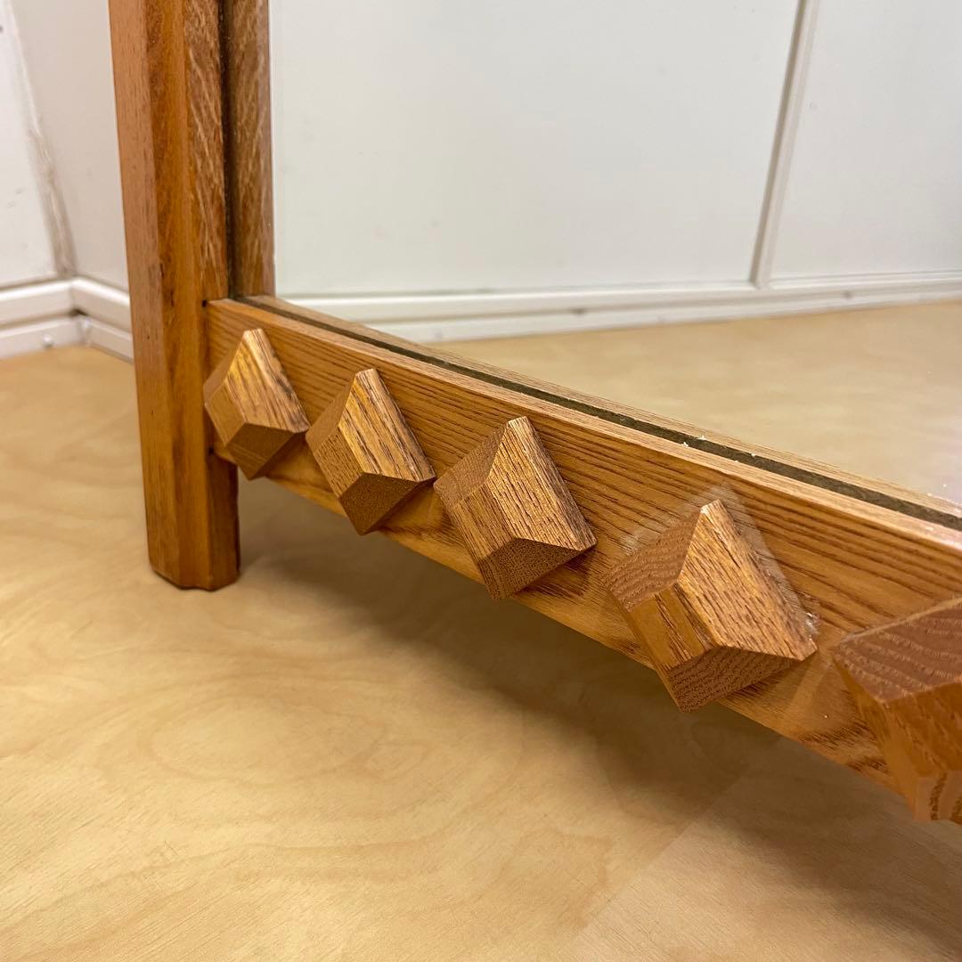 ビンテージ ウォールミラー 木枠ミラー 鏡 壁掛け アンティーク 北欧スタイル