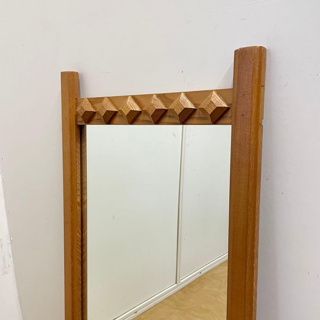 ビンテージ ウォールミラー 木枠ミラー 鏡 壁掛け アンティーク 北欧スタイル