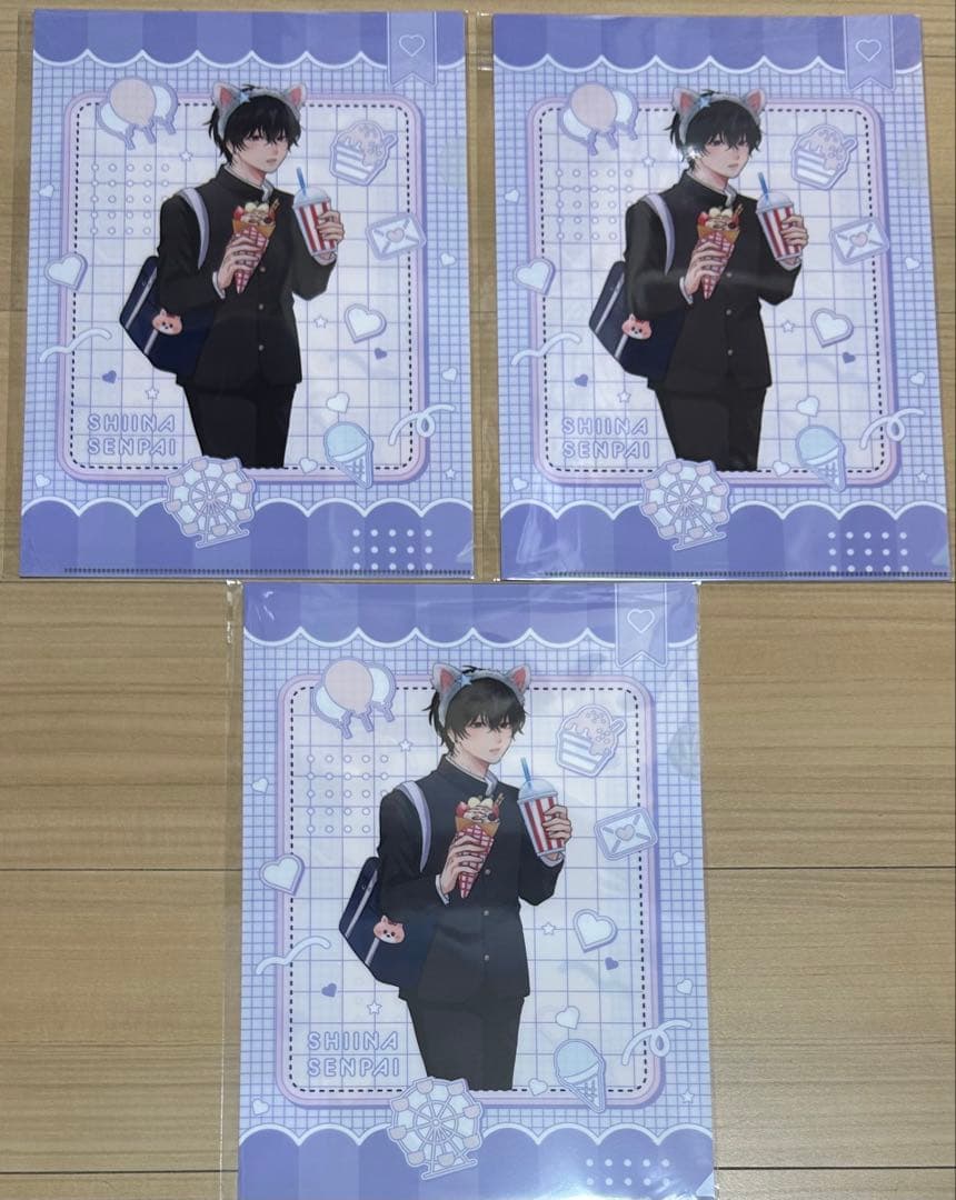 ダメ男の椎名先輩とヤバ男佐々木くん スクラッチ クリアファイル　まとめ売り