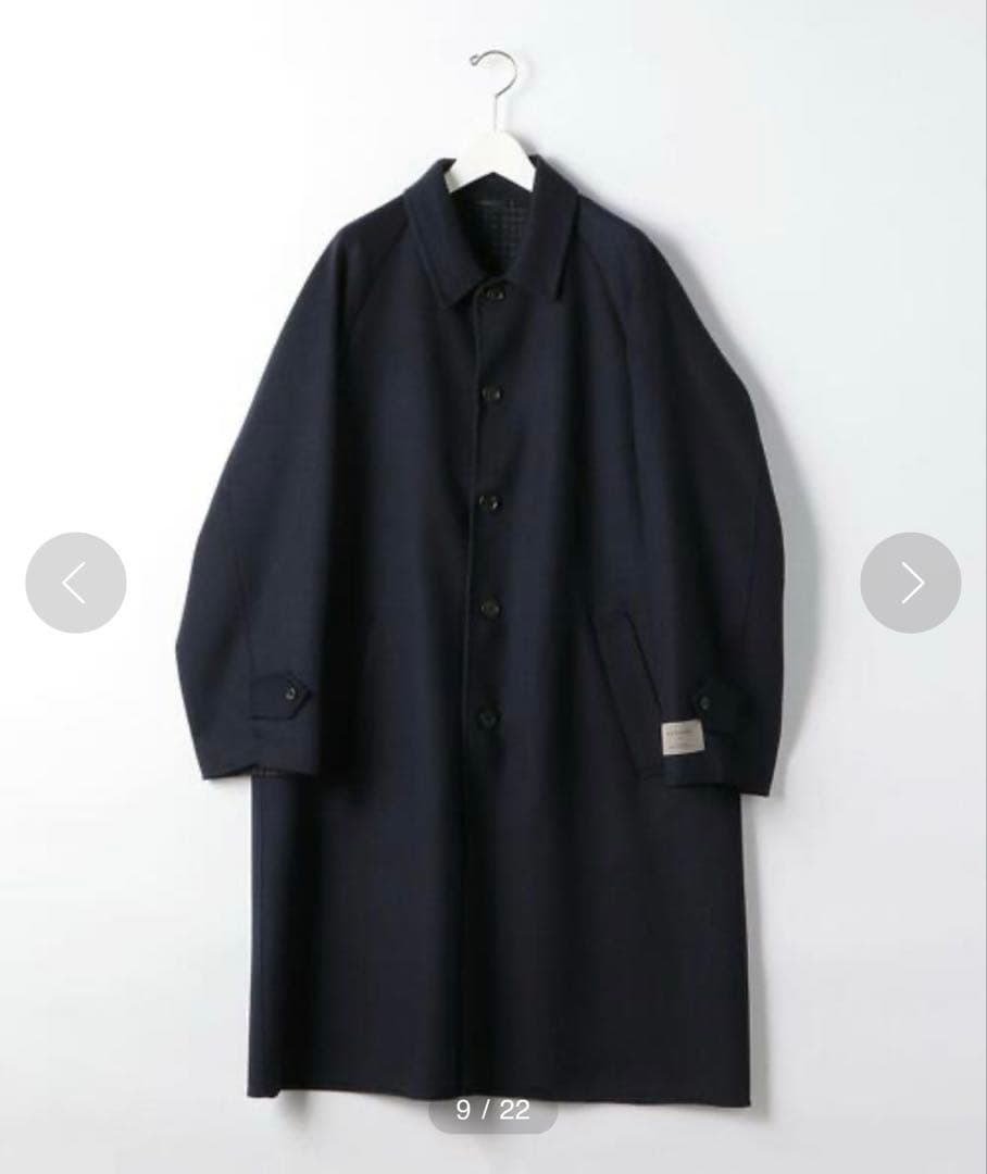 グリーンレーベルリラクシング　S140 Wビーバー リバー ステンカラーコート