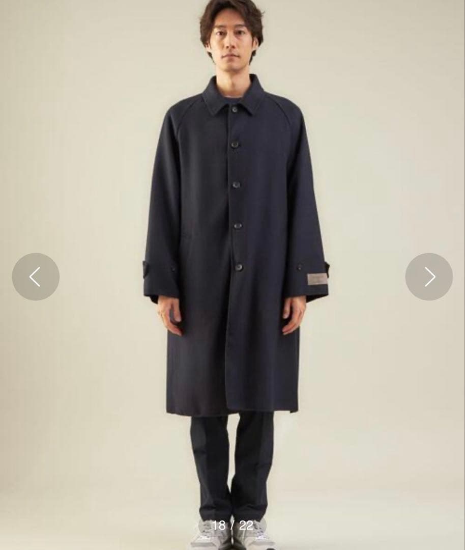 グリーンレーベルリラクシング　S140 Wビーバー リバー ステンカラーコート