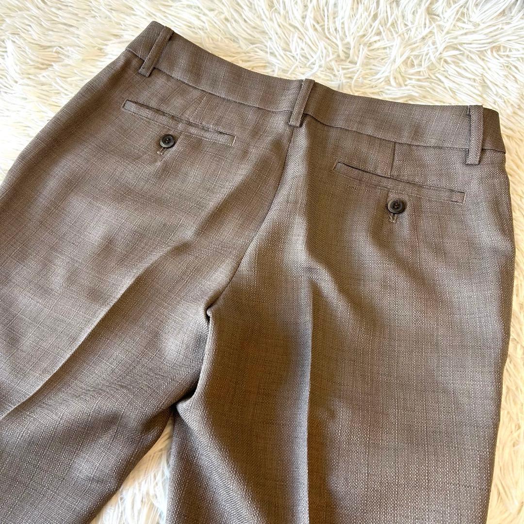 美品　ユニバーサルランゲージ パンツスーツ セットアップ ノーカラー 38　春夏