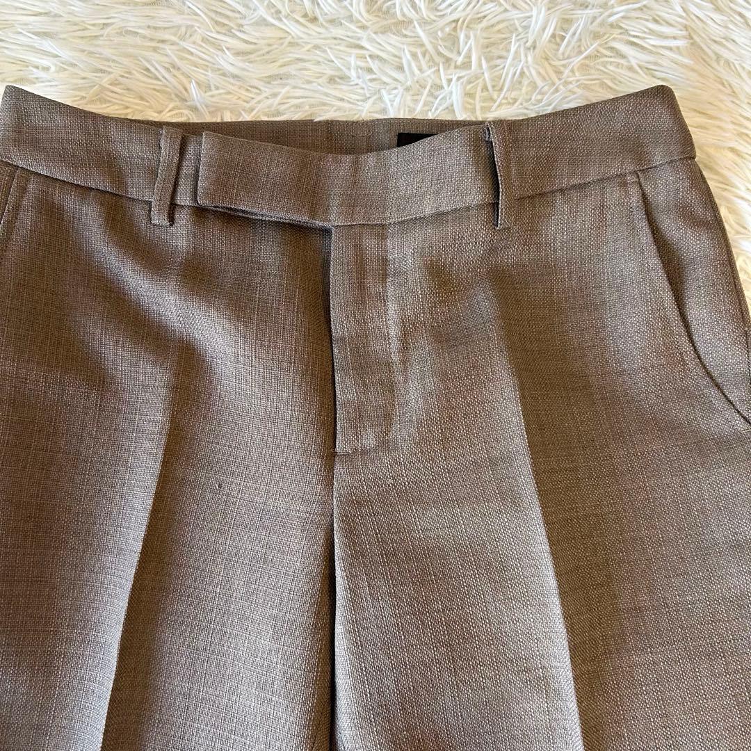 美品　ユニバーサルランゲージ パンツスーツ セットアップ ノーカラー 38　春夏