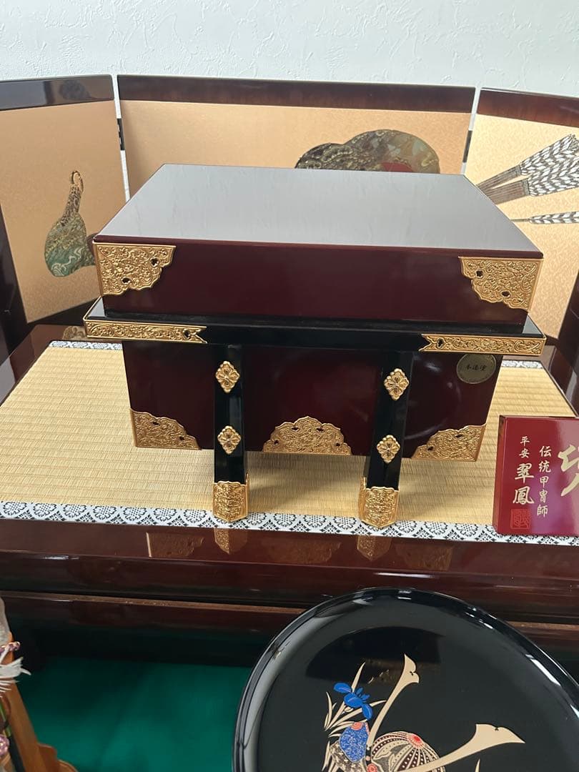 五月人形 陣羽織　はちまき烏帽子　付き