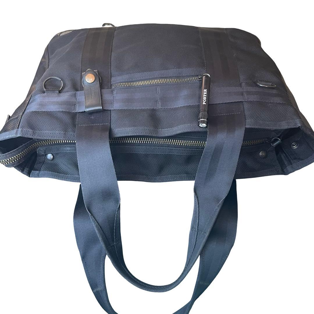 PORTER ポーター ヒート トートバッグ 黒 マグライト付き ナイロン A4