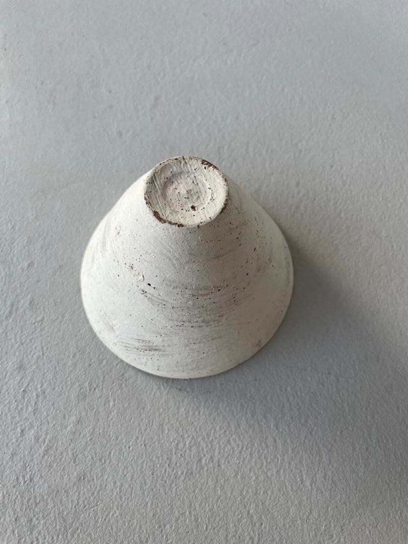 二階堂明弘 三角カップ 3客セット 白 中国茶 茶杯