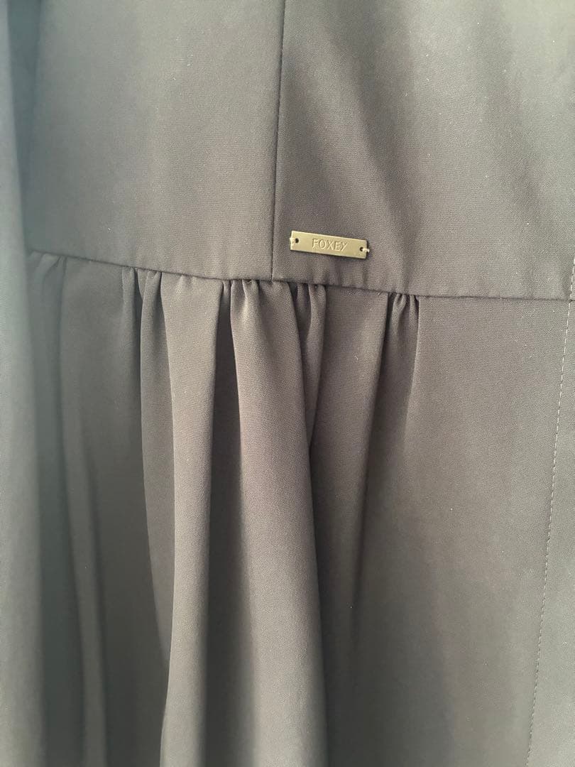 foxey newyork 39362 ノーカラーコート　ネイビー　38