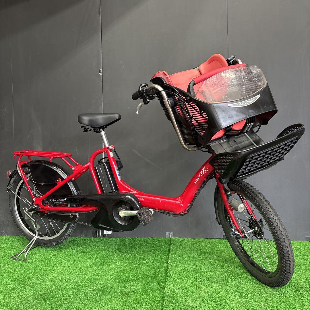 電動自転車 BS Angelino レッド 3人乗り対応　64