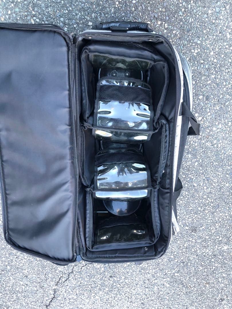 ABS PRO-AM ボウリング用バッグ 3個入れ　キャスター付き