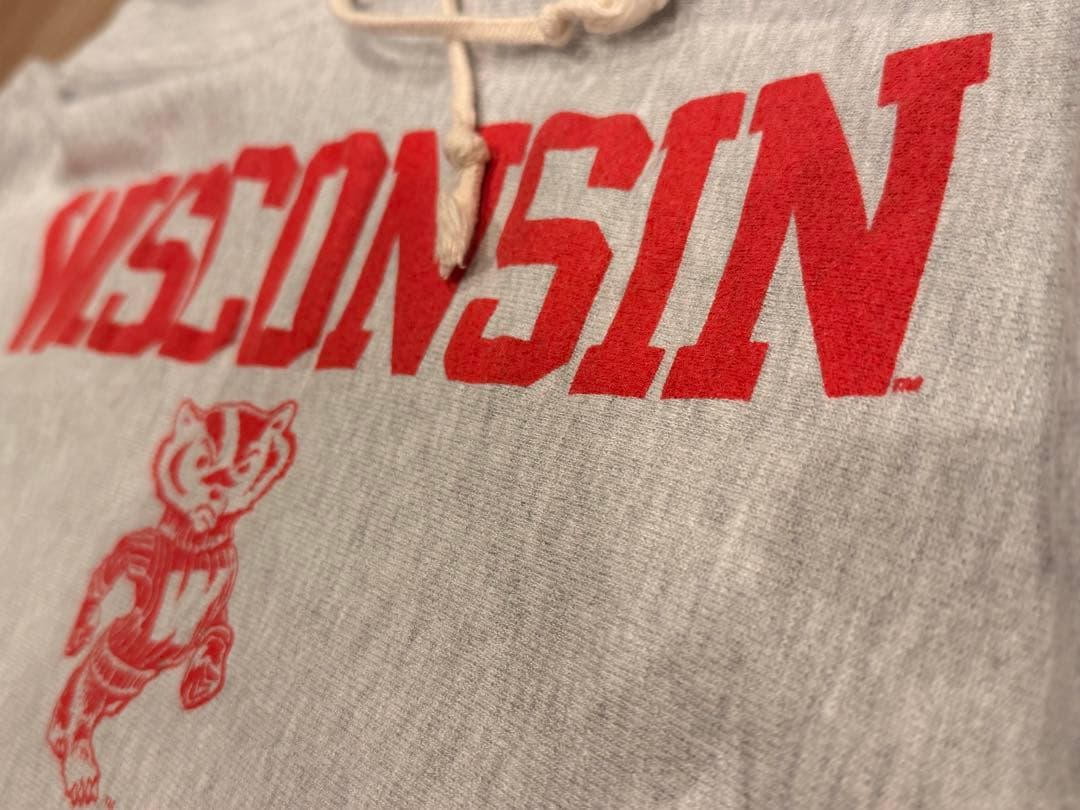 90s USA製 Champion バッキー スウェットパーカー グレー M