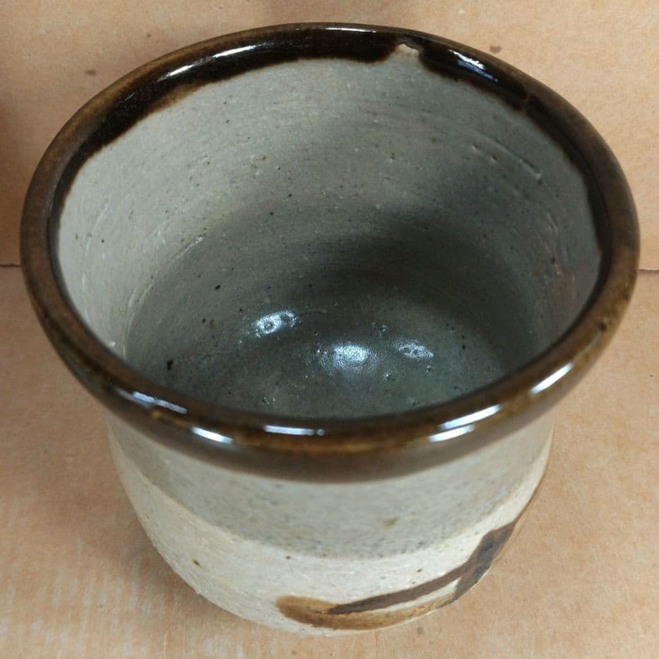 【本物保証】濱田庄司(浜田庄司) 湯呑壱對(一対）共箱 人間国宝 益子焼 未使用