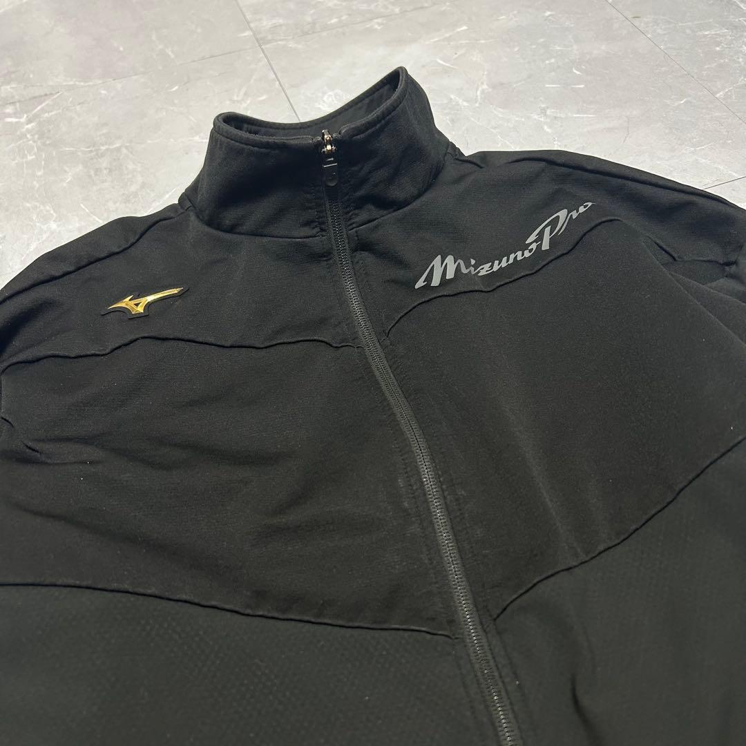 ⭐️人気⭐️ 【mizuno Pro】メンズ ジャージ セットアップ 黒 ロゴ入り