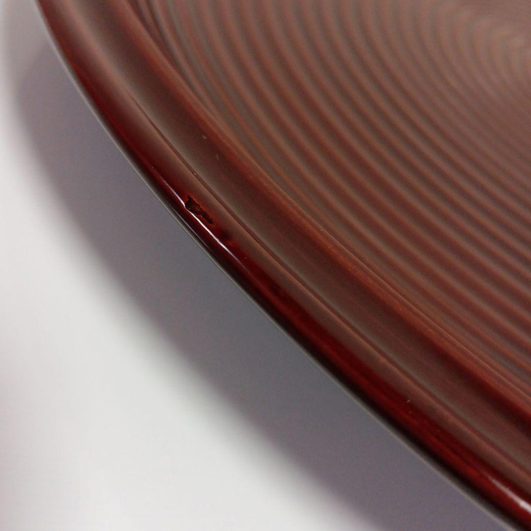 茶道具　乱れ盆　漆芸　お盆手前用　　木製　丸盆