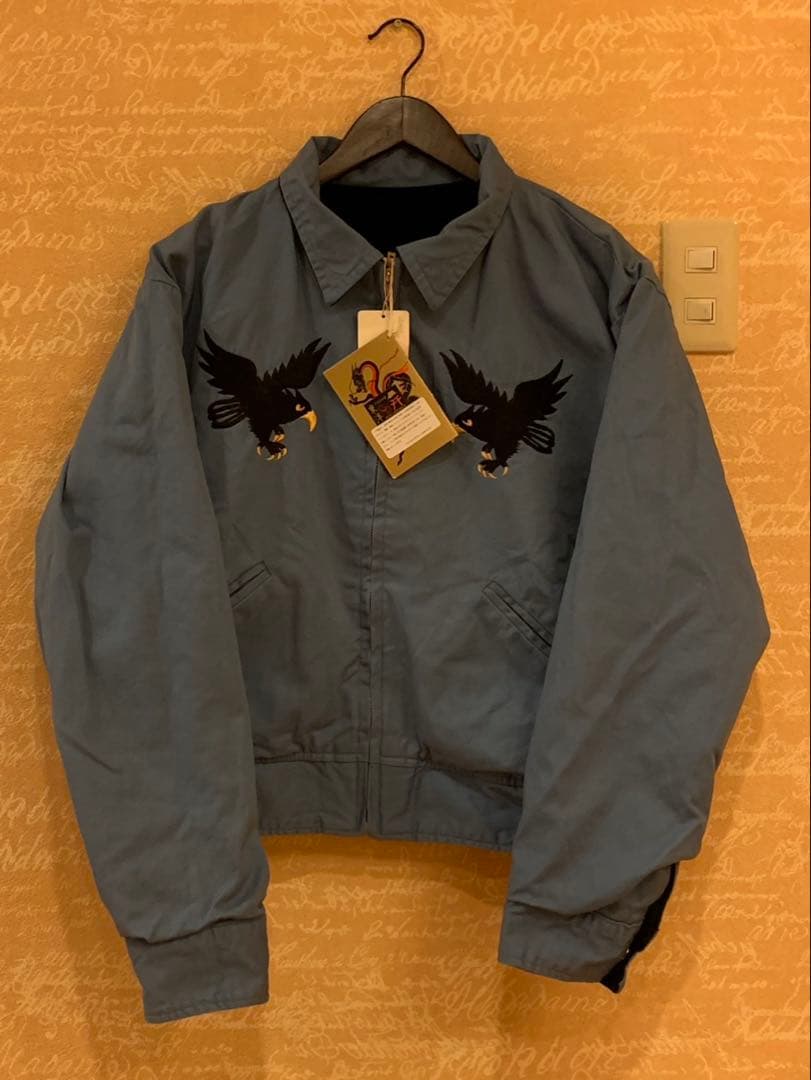 新品タグ付き XL テーラー東洋 襟付き別珍 スカジャン 両A面 港商