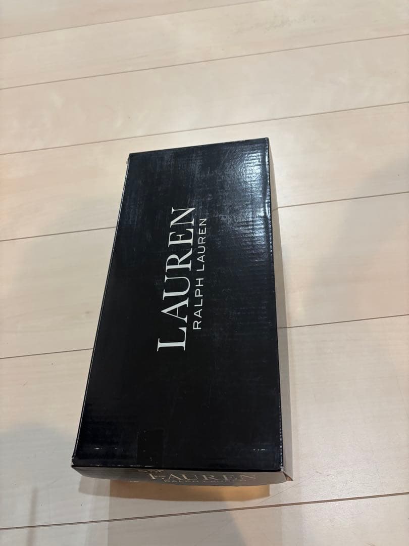 ラルフローレンパンプス美品Lolah バーニッシュド レザー バックストラップ