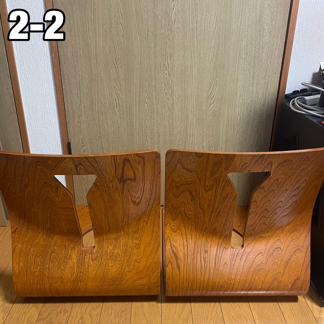 木製座椅子　板　6脚セット　曲げ木　おしゃれ　デザイン