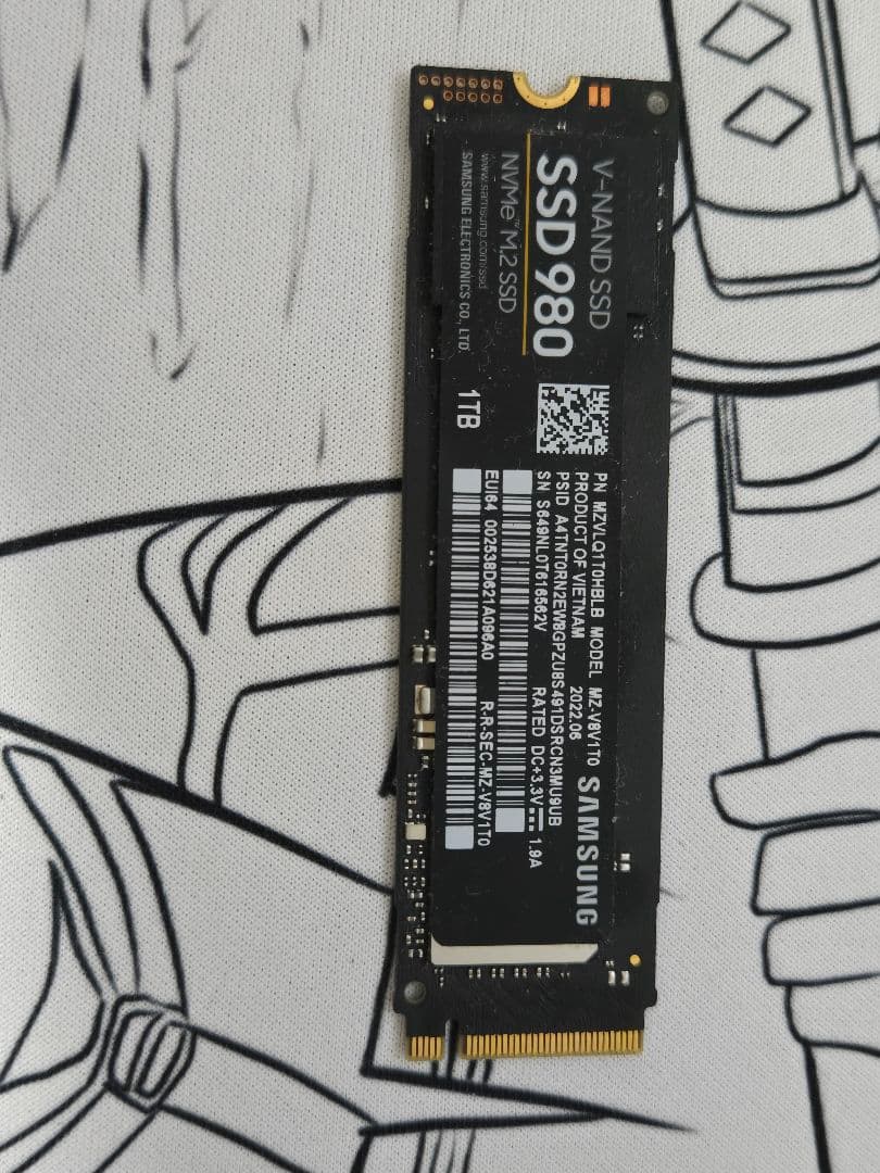 内蔵型SSD Samsung SSD 980 1TB NVMe M.2