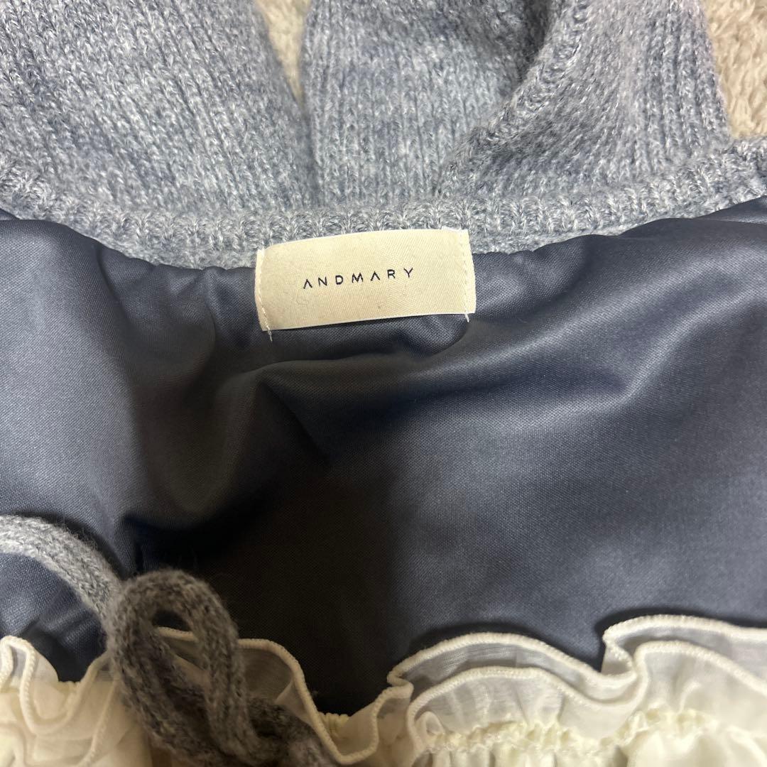 andmary Raven gather set up gray 正規品