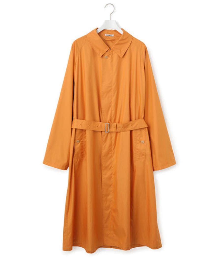 AURALEE Soutien Collar Coat オレンジ　ポリサイズ4