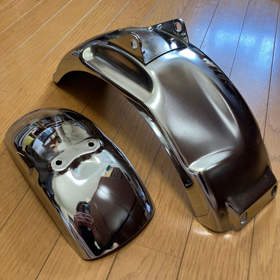 4Lモンキー純正クロームフェンダーセット前後