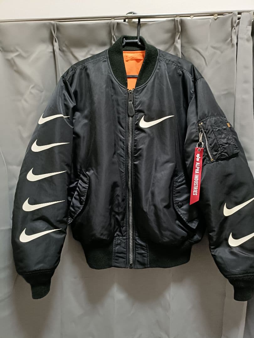 松*弘様 ALPHA INDUSTRIES MA-1ジャケット ナイキロゴ入り