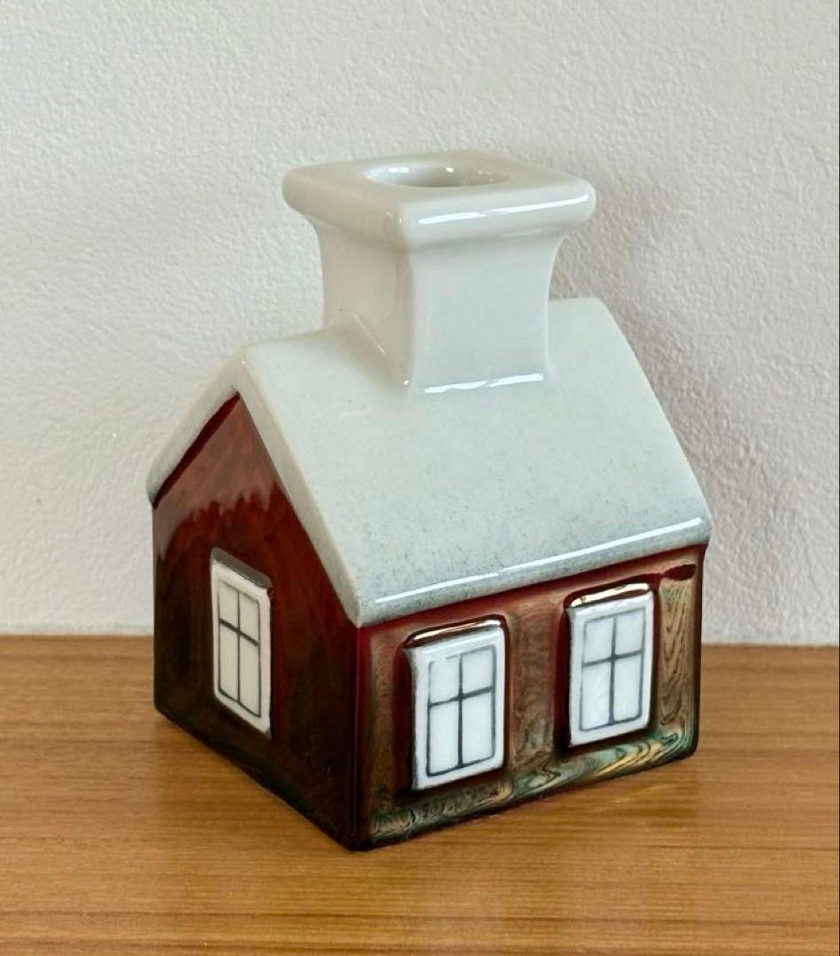 【窓立体型】ARABIA ヘルヤ ハウスキャンドルホルダー Talo レッド