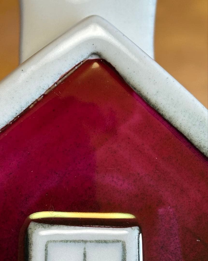 【窓立体型】ARABIA ヘルヤ ハウスキャンドルホルダー Talo レッド