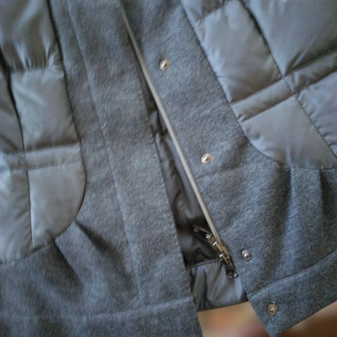 購入者、スキャパ・グレーダウンコート・ウール混合 お洒落なデザイン