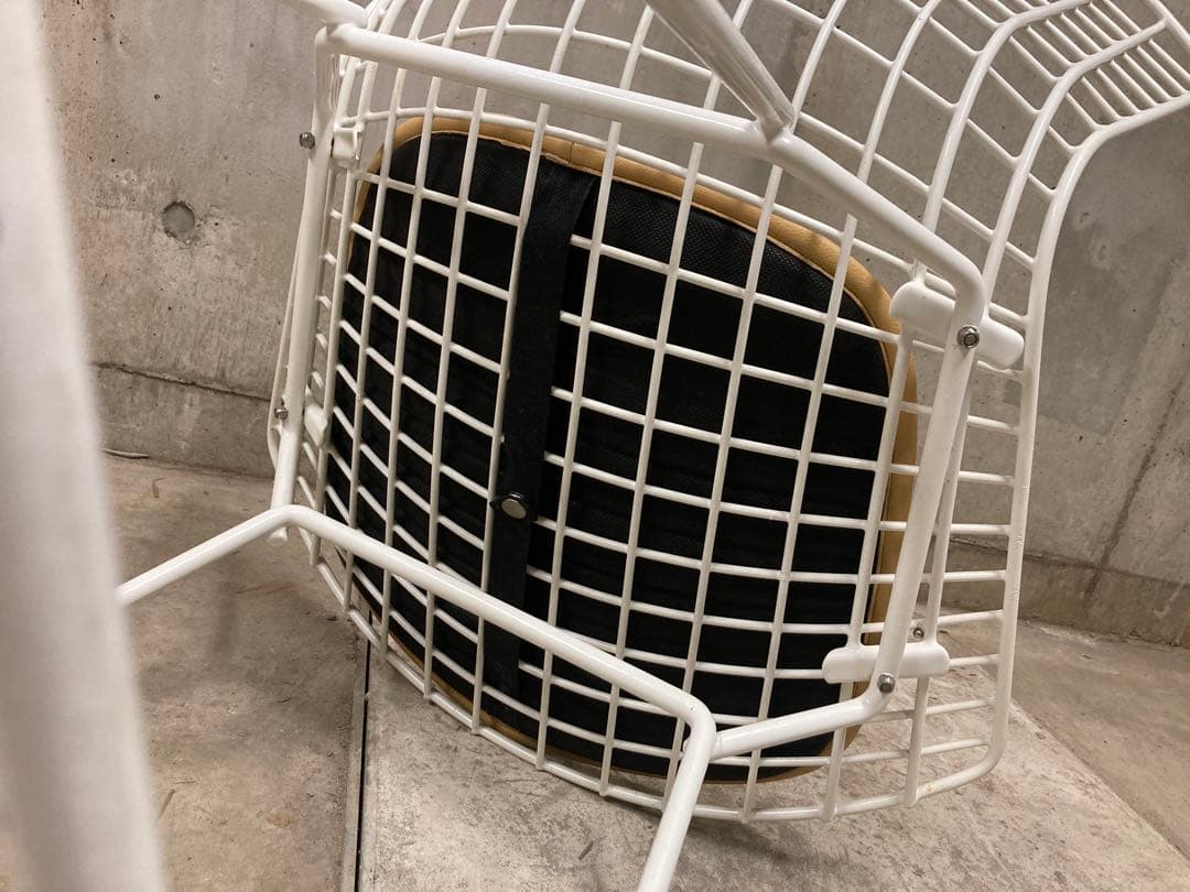 名作 正規Knoll ハリー・ベルトイア ワイヤー チェア③バルセロナ