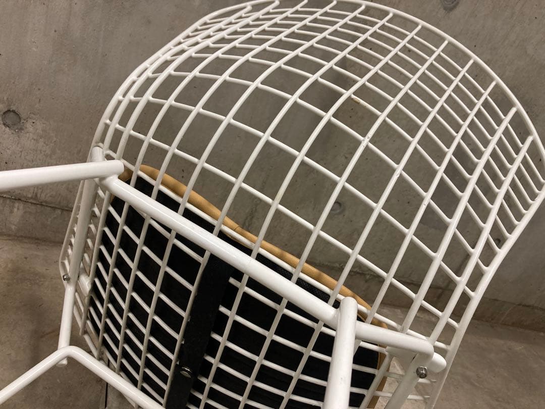 名作 正規Knoll ハリー・ベルトイア ワイヤー チェア③バルセロナ