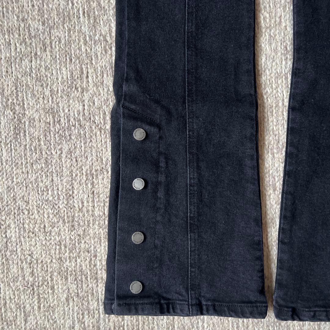 BOHEMSEO 黒 フレアデニム