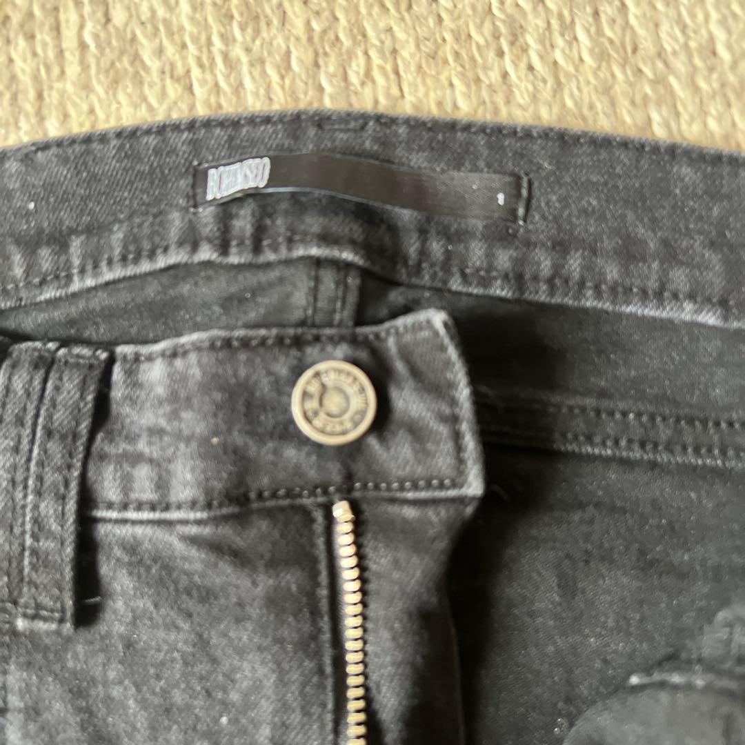 BOHEMSEO 黒 フレアデニム