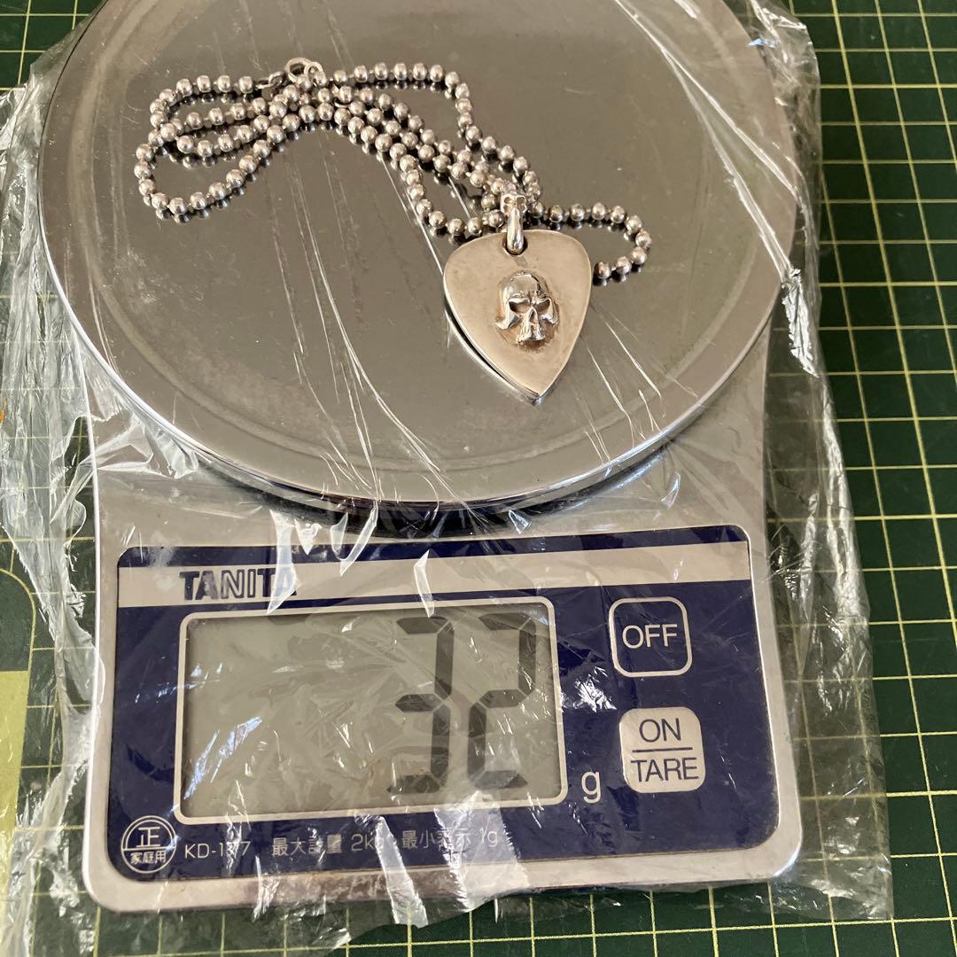 THIRTEEN DESIGNS ネックレス スカル シルバー 925