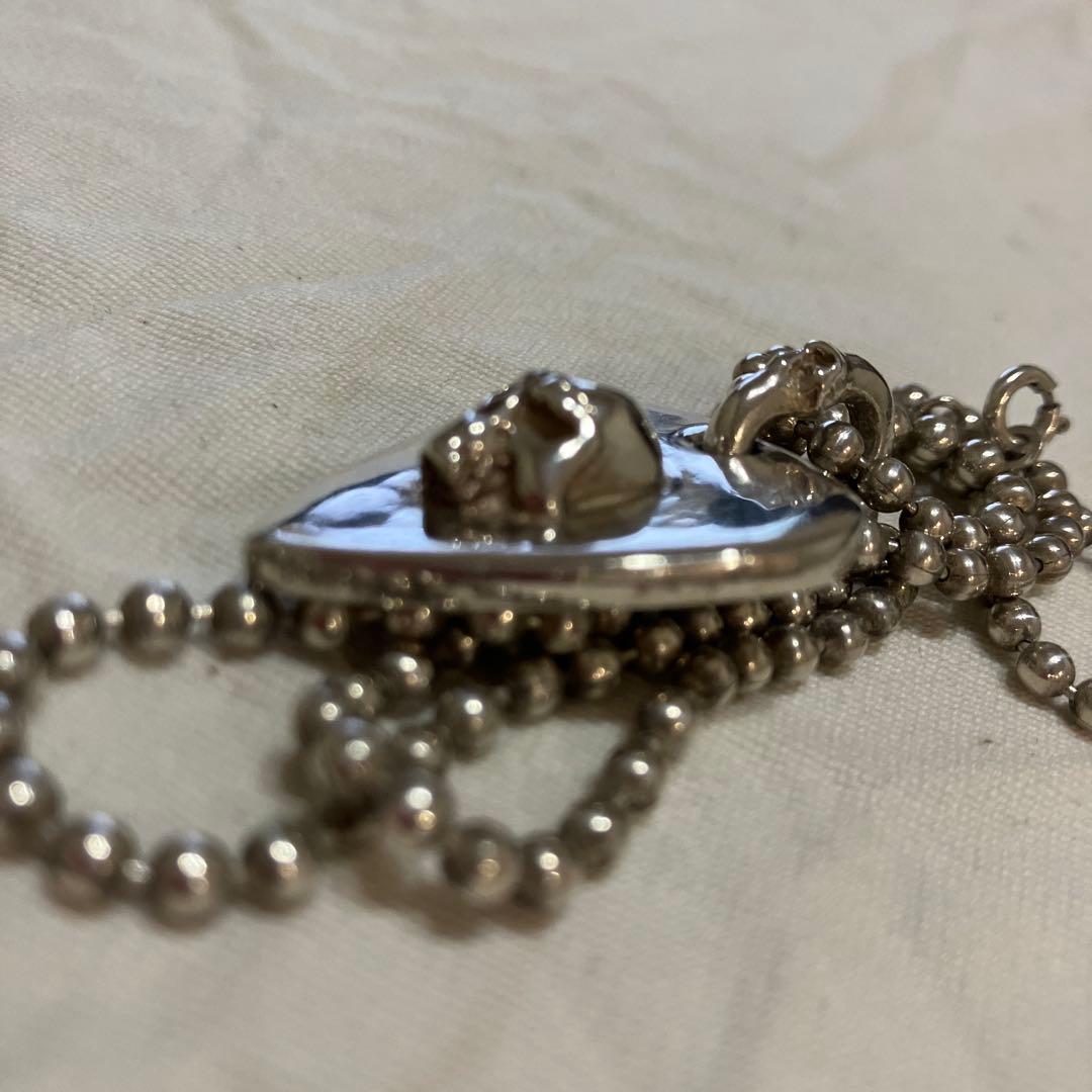 THIRTEEN DESIGNS ネックレス スカル シルバー 925