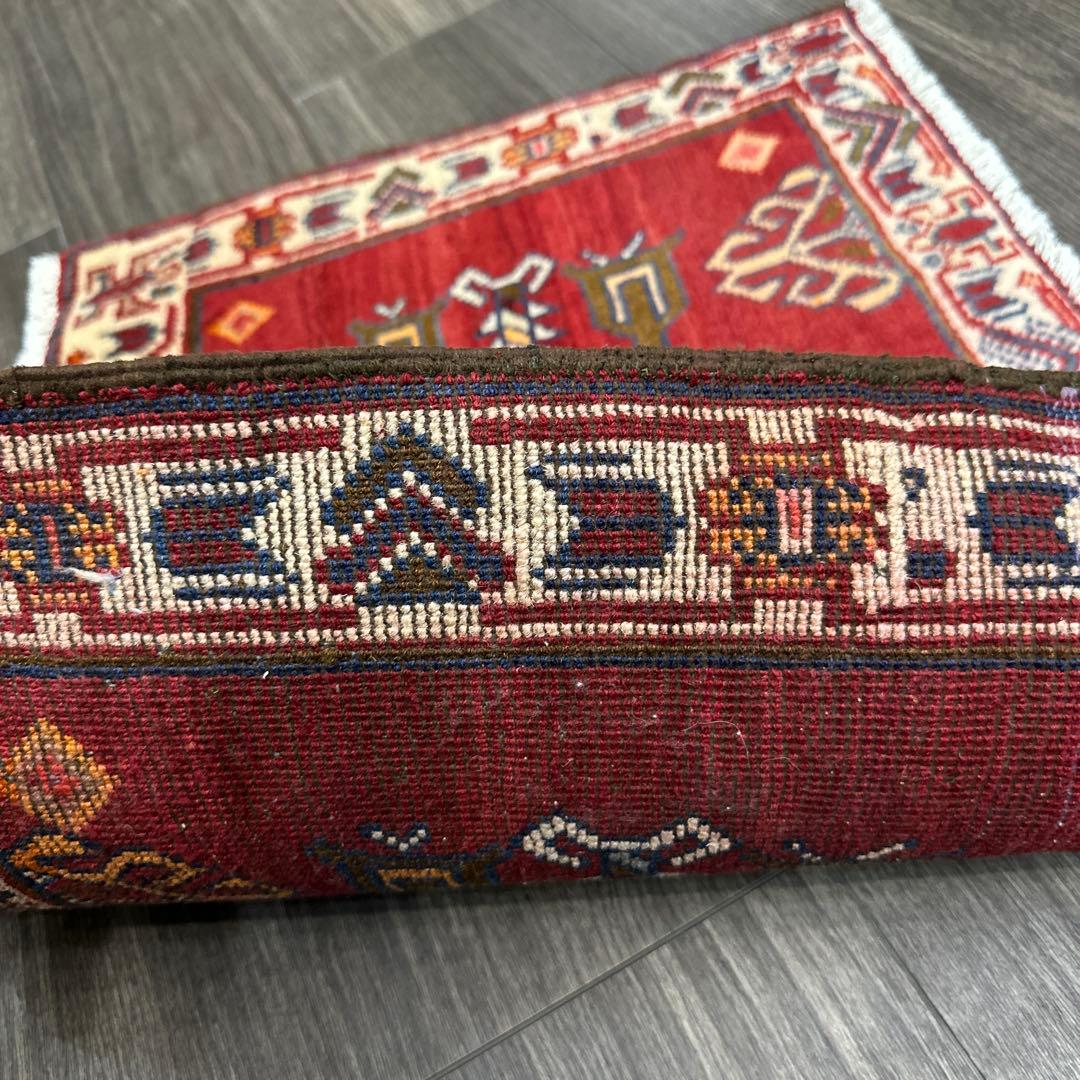 68x52cmペルシャバルーチ絨毯 トライバルラグ ヴィンテージラグ