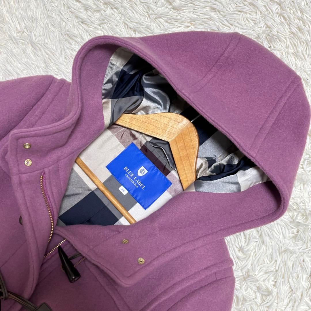 ✨️極美品 ブルーレーベル メガチェック バイルメルトン ダッフルロングコート