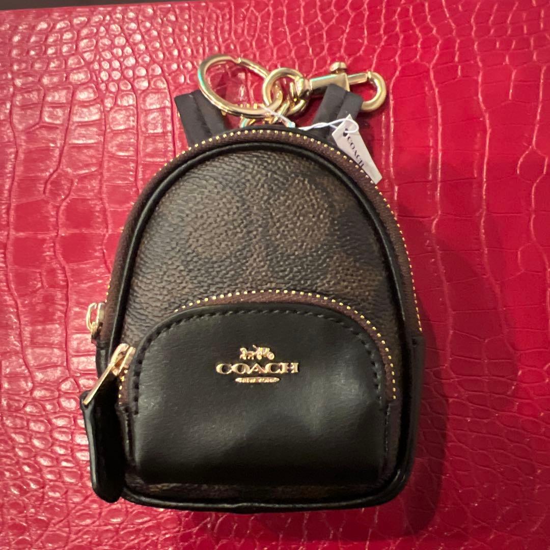 COACH バッグチャームレザー キーホルダー