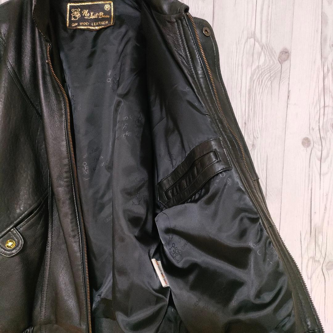 レザージャケット ボンバージャケット フライトジャケット 本革 スペイン製 L