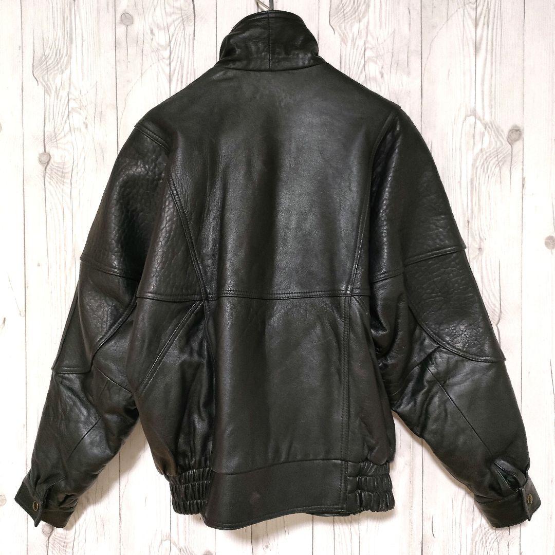 レザージャケット ボンバージャケット フライトジャケット 本革 スペイン製 L