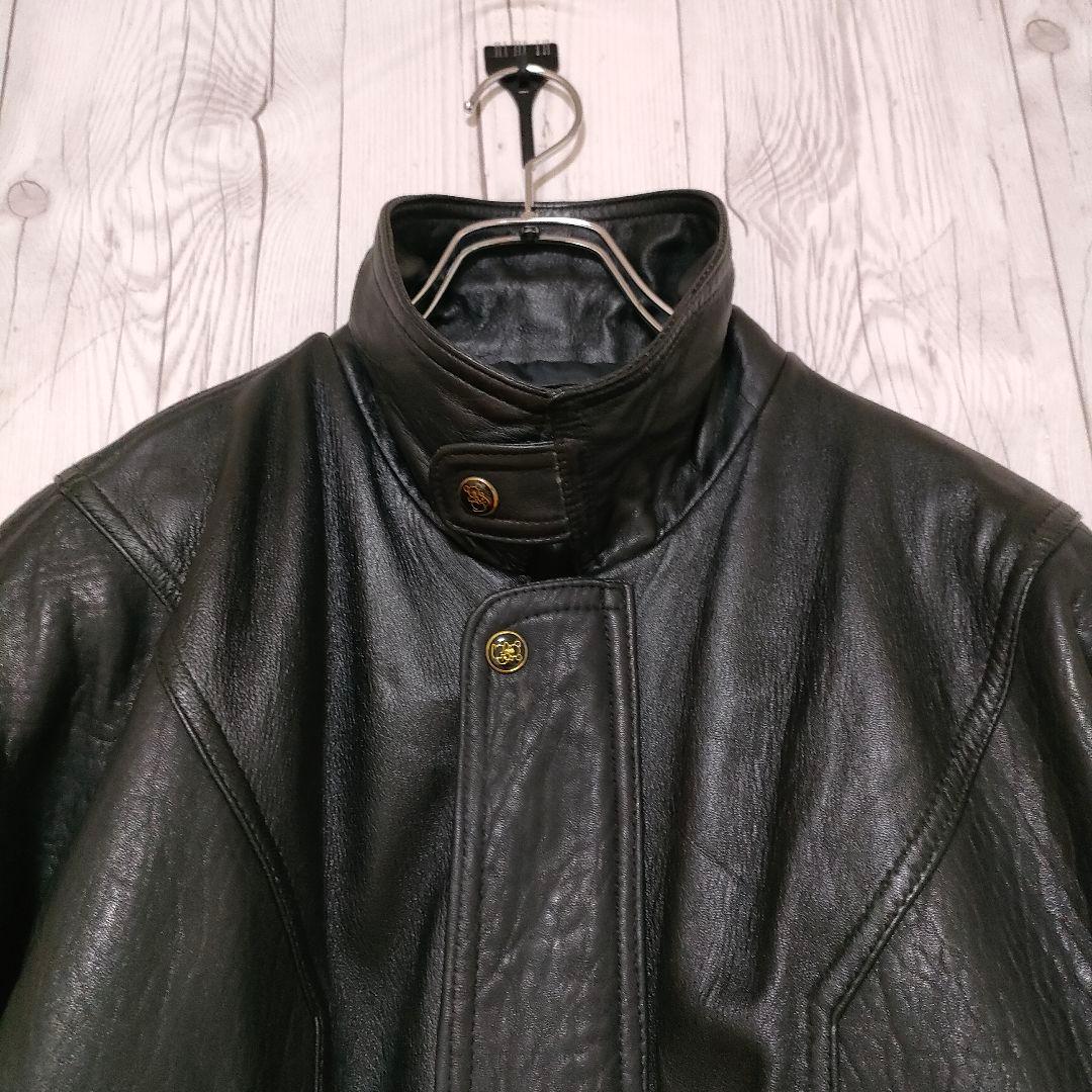 レザージャケット ボンバージャケット フライトジャケット 本革 スペイン製 L