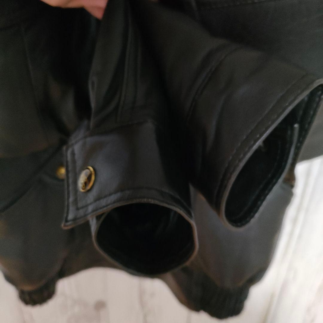 レザージャケット ボンバージャケット フライトジャケット 本革 スペイン製 L